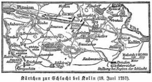 Kärtchen zur Schlacht von Kolin